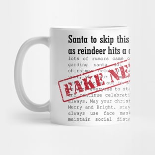 Santa reindeer Christmas Mug